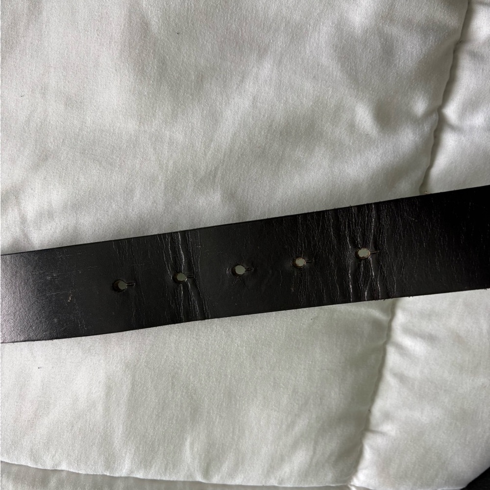 True Religion Black Leather Belt - Picture 6 of 6
